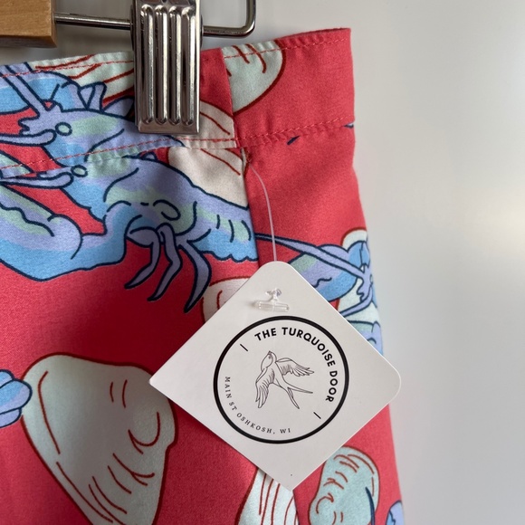 Vinyard Vines NWT Lobster Print Wrap Skirt‎ by Step & Ian Size Medium - Picture 3 of 8